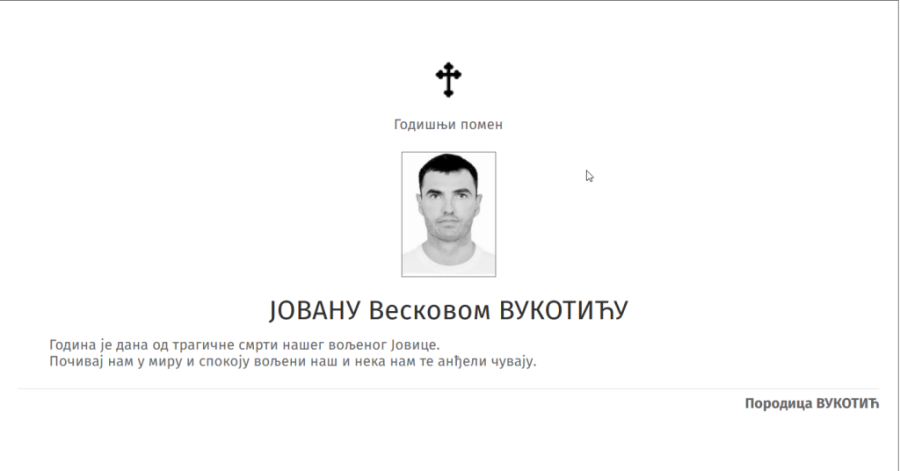 "Počivaj nam u miru i spokoju voljeni naš": Porodica Jovana Vukotića uoči godišnjice ubistva objavila pomen, od brata posebna poruka!