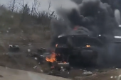 I britanski tenkovi gore: U Ukrajini uništen "nedodirljivi" tenk "čalendžer 2", snimci olupine u plamenu šire se mrežama (VIDEO)