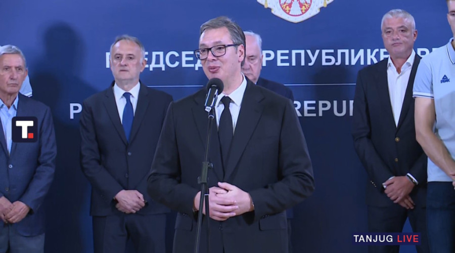 Košarkaši kod Vučića: Čuo sam da Lebron najavljuje pakleni tim, eto prilike da im pokažemo u Parizu ko je najbolji na svetu!