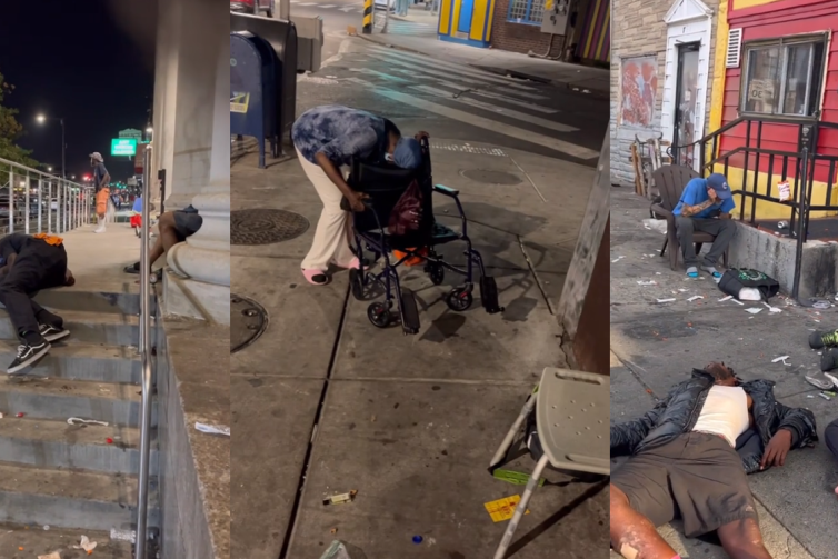(UZNEMIRUJUĆI SADRŽAJ) Snimak iz Filadelfije zgrozio svet: Ljudi pod dejstvom opasne druge tumaraju kao zombiji (VIDEO)