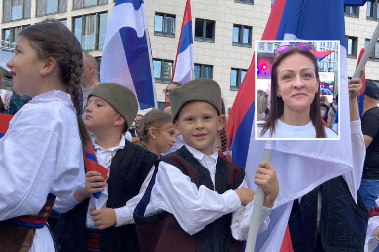 Dušica Bekić na proslavi Dana srpskog jedinstva u Frankfurtu: Ponosni smo na našu tradiciju, deca obožavaju srpsku nošnju (FOTO/VIDEO)
