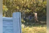 Šok snimak: Nag muškarac uhvaćen u eksplicitnoj sceni na groblju, kada su ga videli pobegao u žbunje!