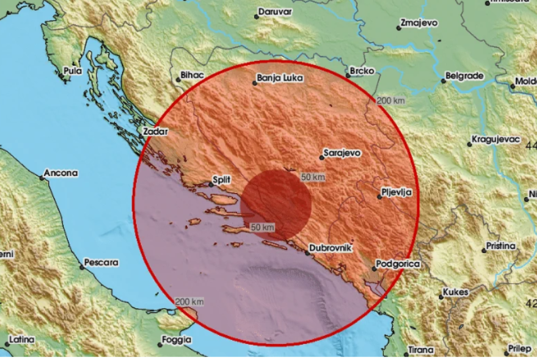 Zemljotres u Bosni i Hercegovini: Udario između Zenice i Zavidovića