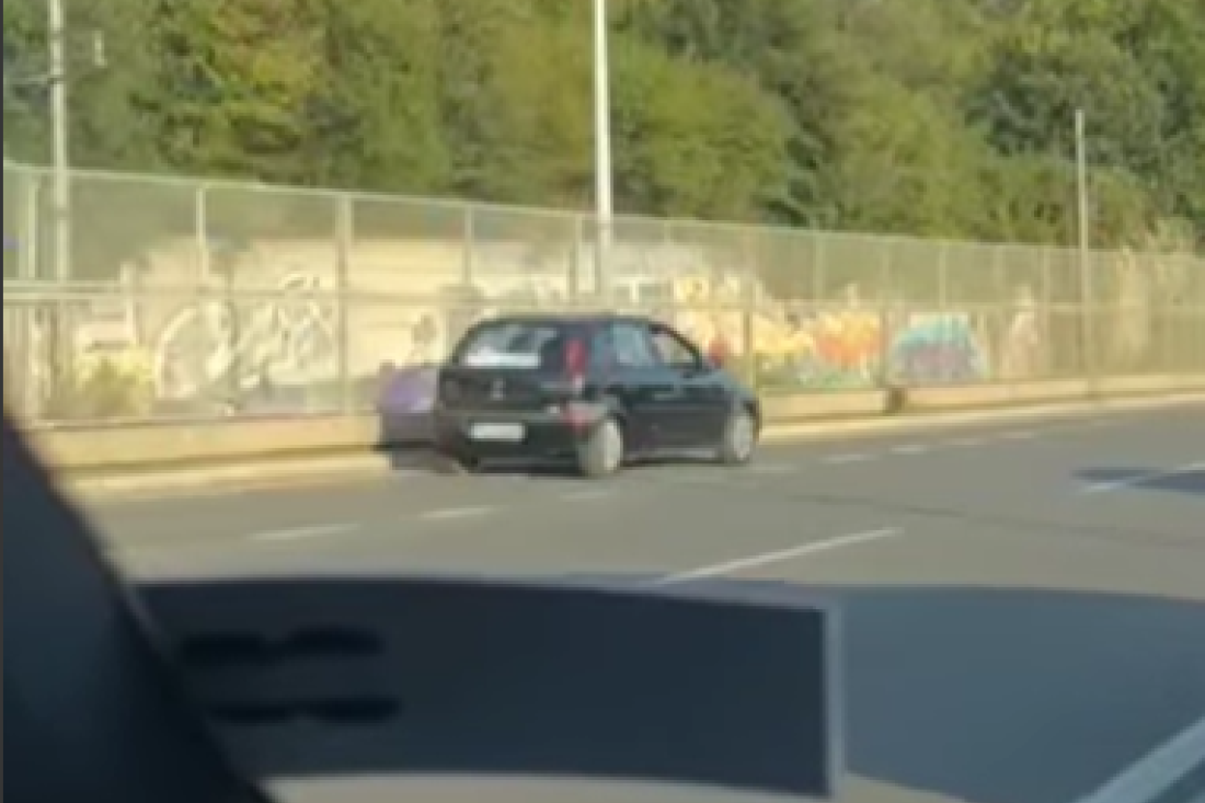 "Još jedan intelektualac kod Mosta na Adi!" Novi snimak vožnje u kontra smeru u Beogradu (VIDEO)