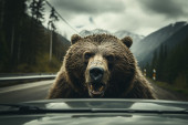 Automobil udario medveda: Prelazio put sa mladuncima i majkom