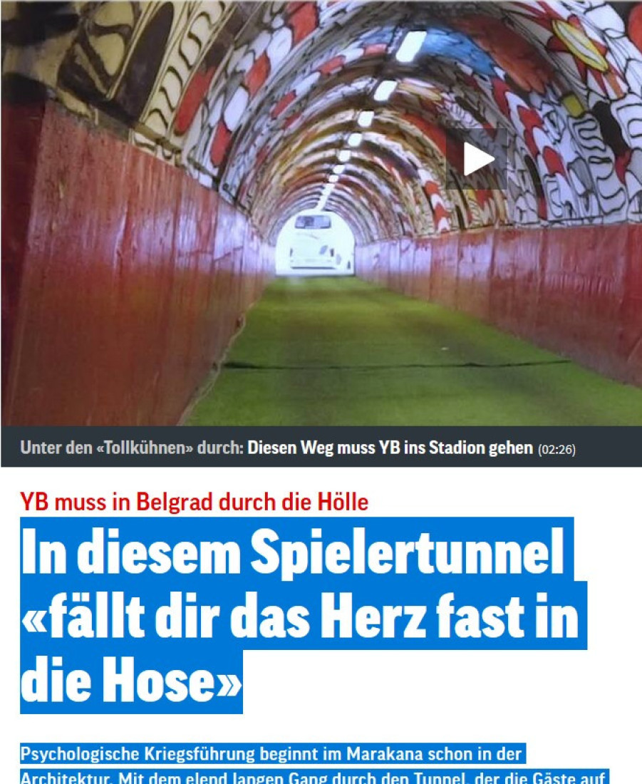 Švajcarski list o mitskom mestu Zvezdine Marakane: U ovom tunelu srce ti padne u pantalone!