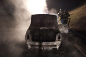 Izgoreo "audi" u Vranju: Luksuzni automobil nestao u trenu