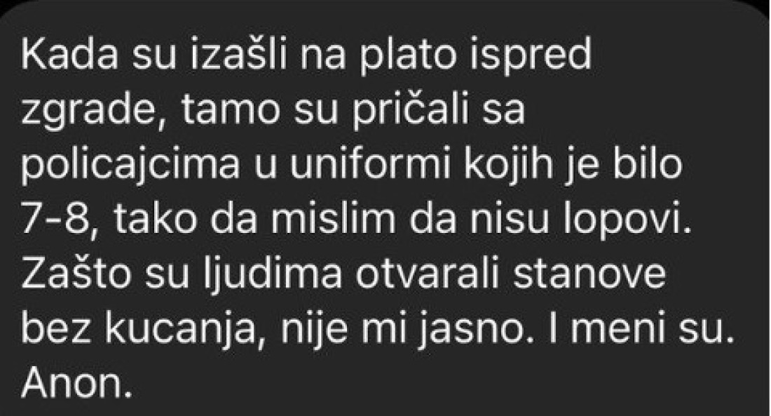 "Idu od stana do stana i otvaraju vrata bez zvonjenja": Panika među Beograđanima - da li su se to pojavili "lažni policajci"!?