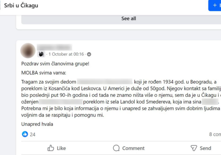Srbislav posle 50 godina saznao šta mu se dogodilo sa dedom u Čikagu: Kontakt prekinuli devedesetih, a onda je stigla vest