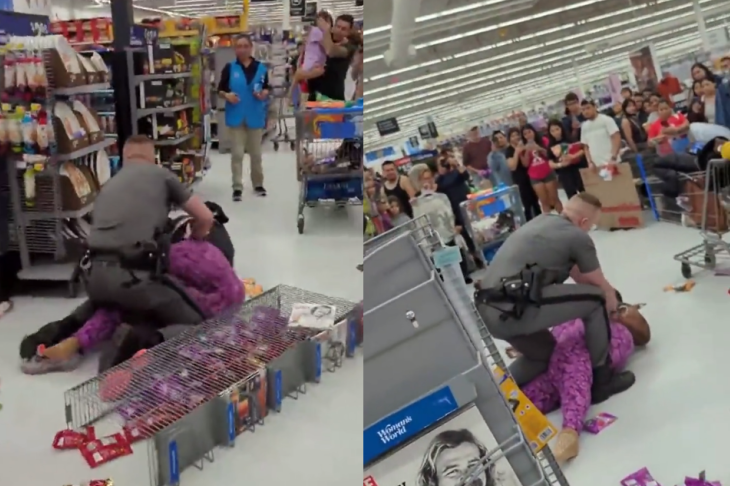 Žena gađala policajca proizvodima iz supermarketa, pa ga optužila za rasizam: Jedva savladao razjarenu mušteriju (VIDEO)