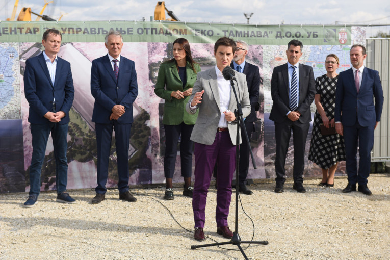 Premijerka Brnabić na početku izgradnje deponije "Kalenić": Zaštita i unapređenje životne sredine je jedan od prioriteta Vlade Srbije