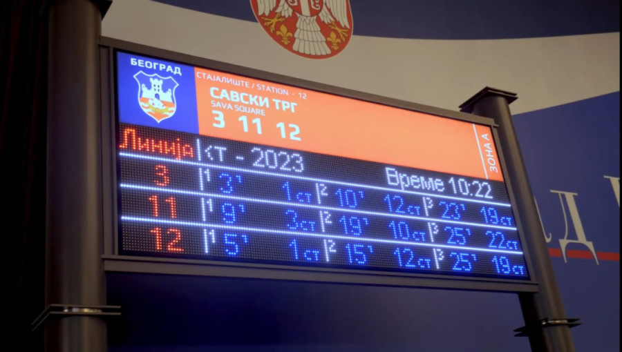 Gradonačelnik Šapić: Najmodernije info-table uskoro na 1.000 stajališta u prestonici