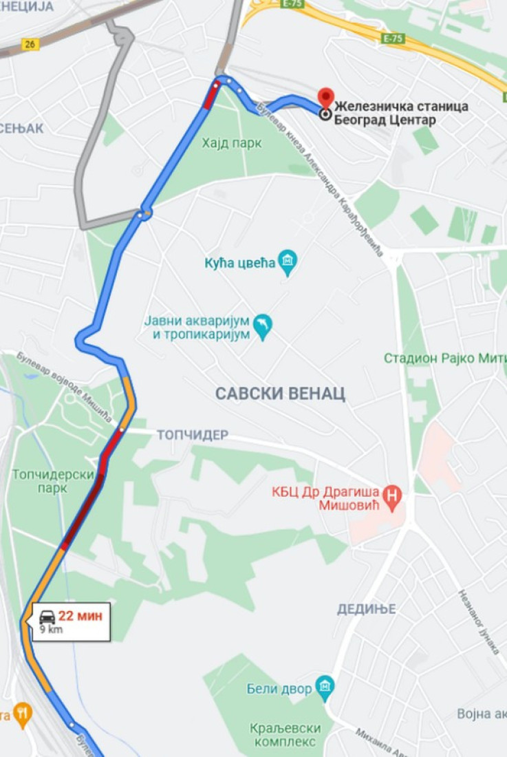 Detaljan vodič za putnike: Kako najlakše stići do nove železničke stanice "Beograd Centar" poznatije kao "Prokop"? (MAPA)