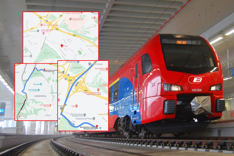 Detaljan vodič za putnike: Kako najlakše stići do nove železničke stanice "Beograd Centar" poznatije kao "Prokop"? (MAPA)