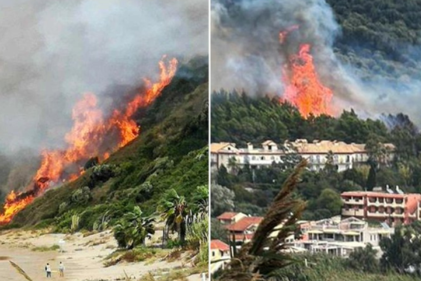 Izbio veliki požar na Krfu! Kuće su ugrožene, naređena evakuacija (VIDEO)