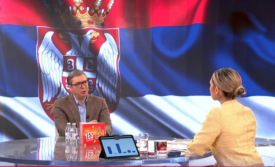 Predsednik Vučić o aktuelnim temama: Ljudi da ne brinu, neće biti sankcija, Srbija će da nastavi da gura čineći velike uspehe