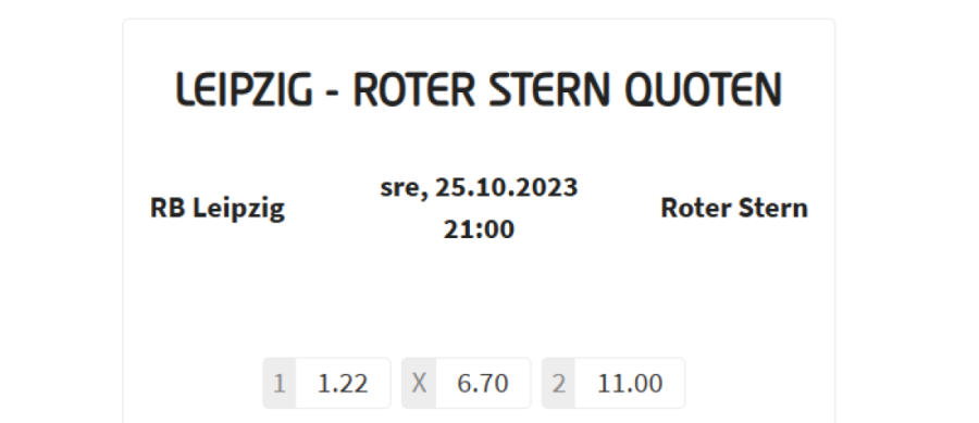 Nemci Zvezdi daju male šanse u okršaju Lige šampiona!  Prema kvotama RB Lajpcig uživa veliko poverenje