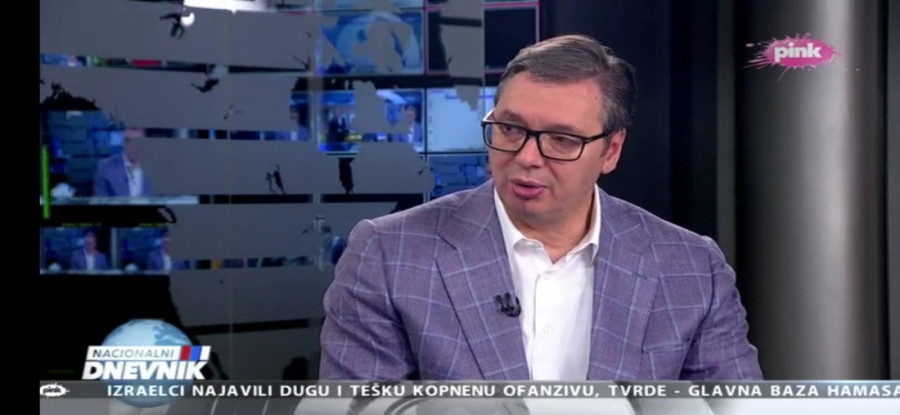 Predsednik Vučić za TV Pink: Kurti je juče izveo trik, hteo je da kupi vreme i nastavi da maltretira Srbe