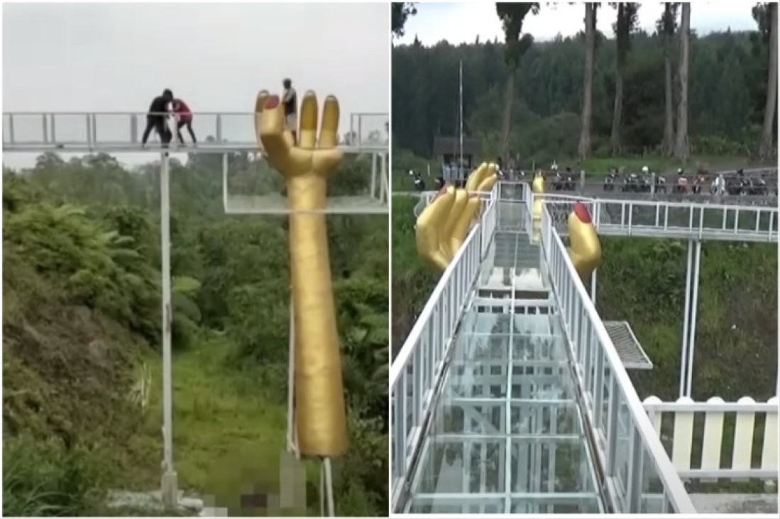 Turista pao sa visine od 10 metara kada je pukao popularni stakleni most (VIDEO)