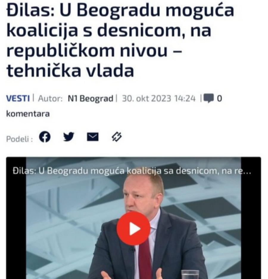 Maske polako padaju: Miloš Jovanović prihvatio politiku Marinike i Đilasa?!