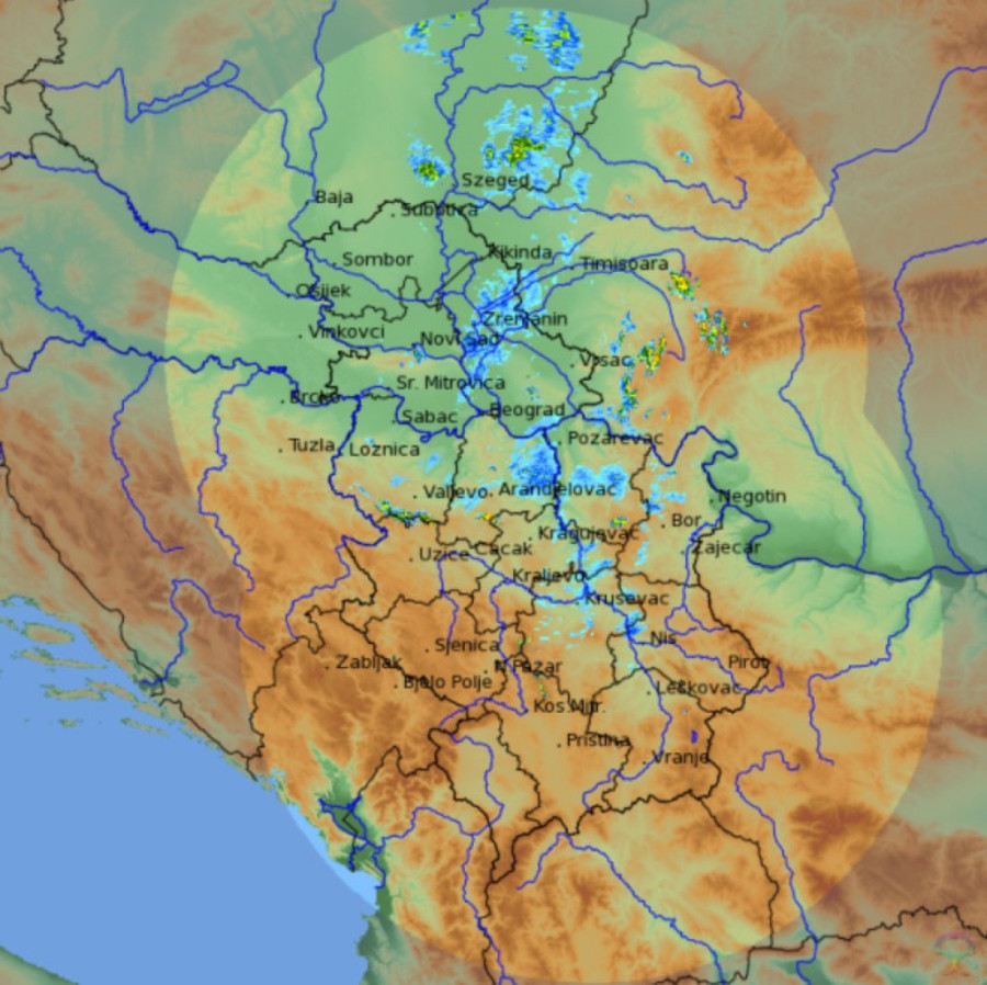 Naoblačenje je stiglo u Srbiju, duva vetar orkanske snage: Evo koje delove zemlje će prve pogoditi kiša (RADARSKA SLIKA)