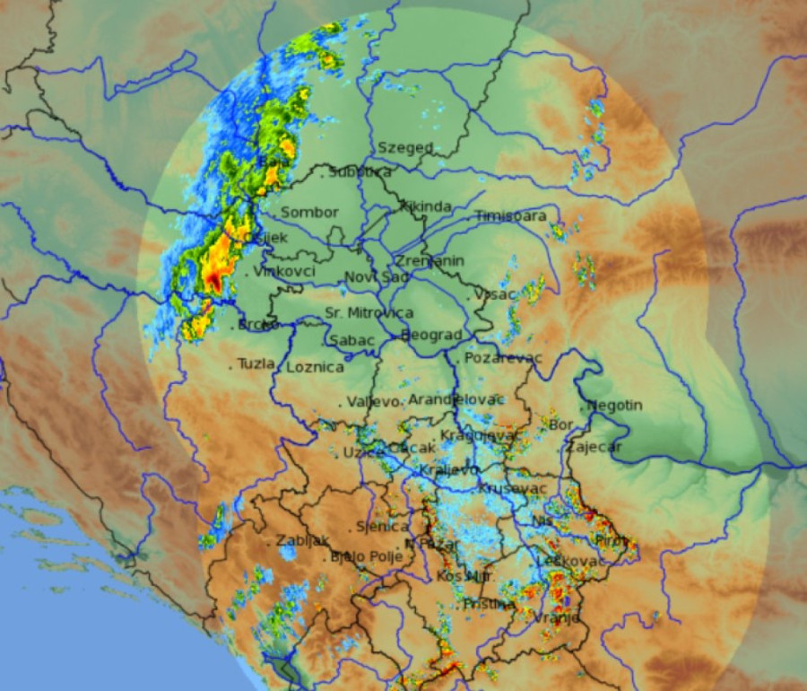 Plјuskovi sa grmlјavinom iz Hrvatske i BiH stižu u Srbiju: Ove delove zemlje će nevreme pogoditi već posle 14 časova