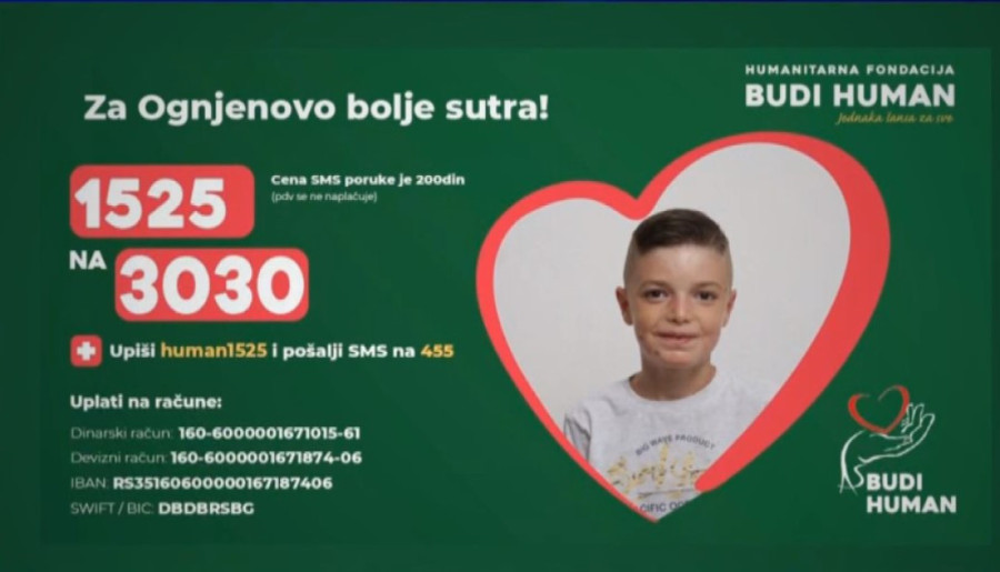 Ognjenu je potrebna naša pomoć da primi lek u inostranstvu