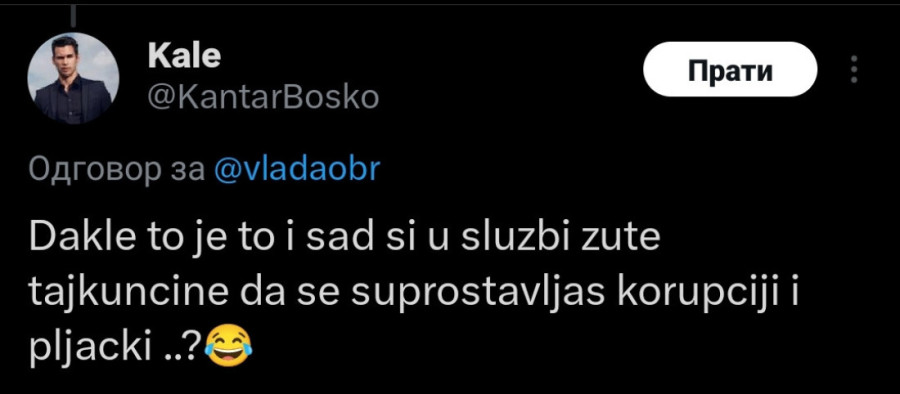 Pokušao da sakrije da je radio u Vladi Srbije, pa kad je uhvaćen u laži to naziva napadom: Tviteraši osuli paljbu po Vladimiru Obradoviću