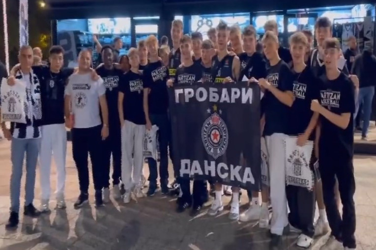 Grobari iz Danske skaču i navijaju u Areni za Partizan: Ovo je nešto najluđe što smo videli (VIDEO)