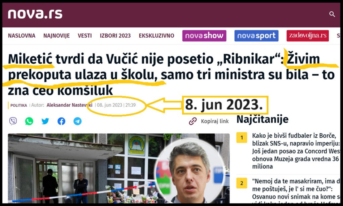 Nebojša Bakarec: Mizerne neistine Đorđa Miketića!