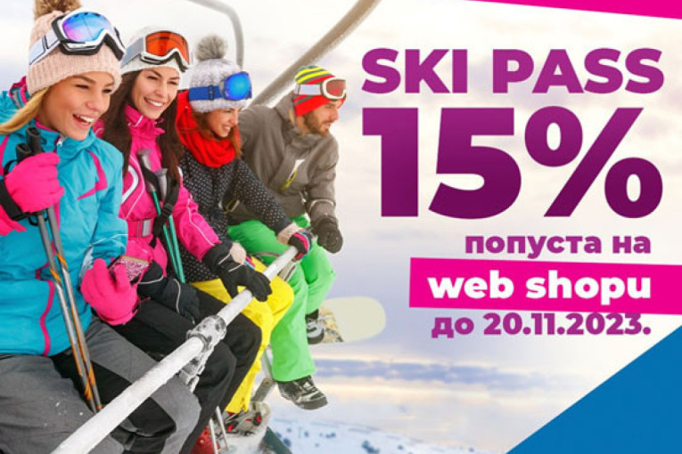 Web Shop Skijališta Srbije – produžen period pretprodaje sa 15% popusta