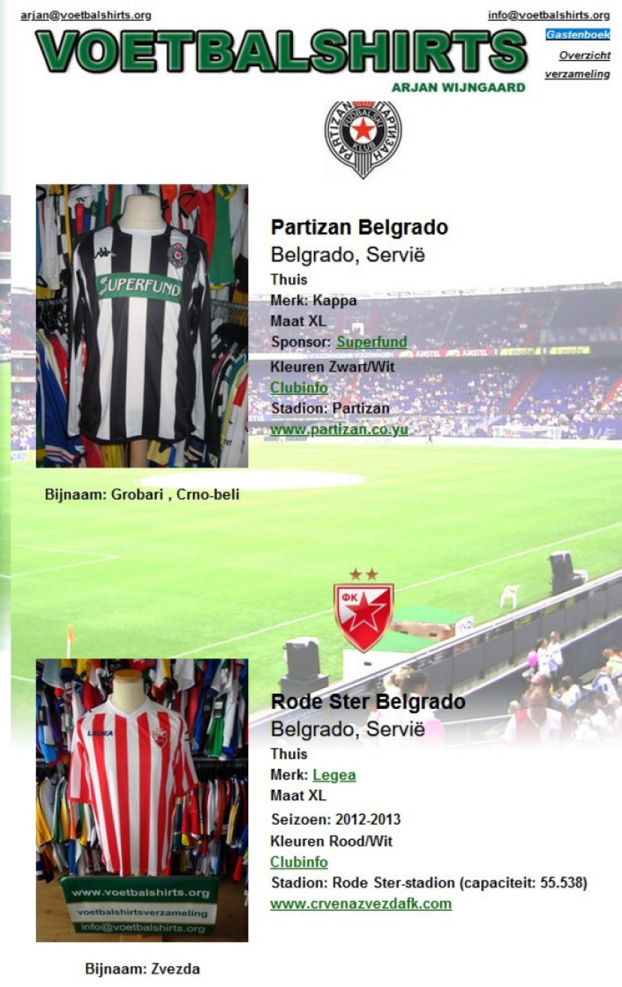 Holanđanin ima lud hobi! U njegovoj kolekciji su Zvezdini dresovi, jedan Partizanov koji budi nostalgiju i jedno iznenađenje za sve (FOTO)