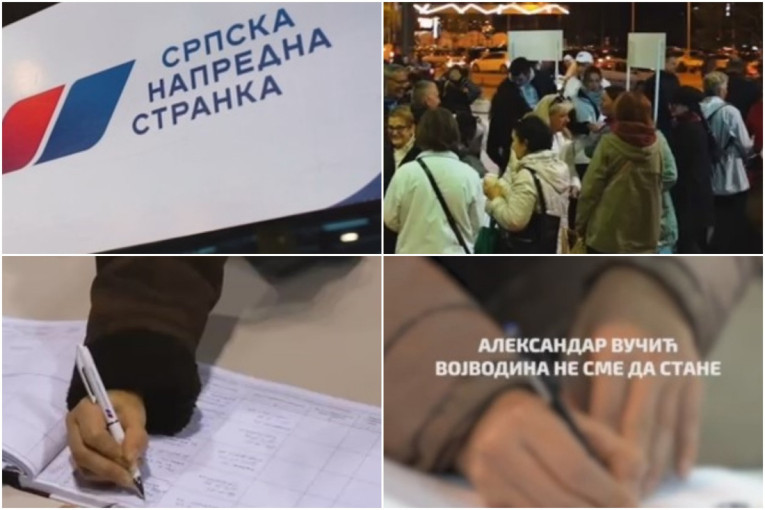 Prikupljeni potpisi za pokrajinsku listu "Aleksandar Vučić - Vojvodina ne sme da stane" (VIDEO)