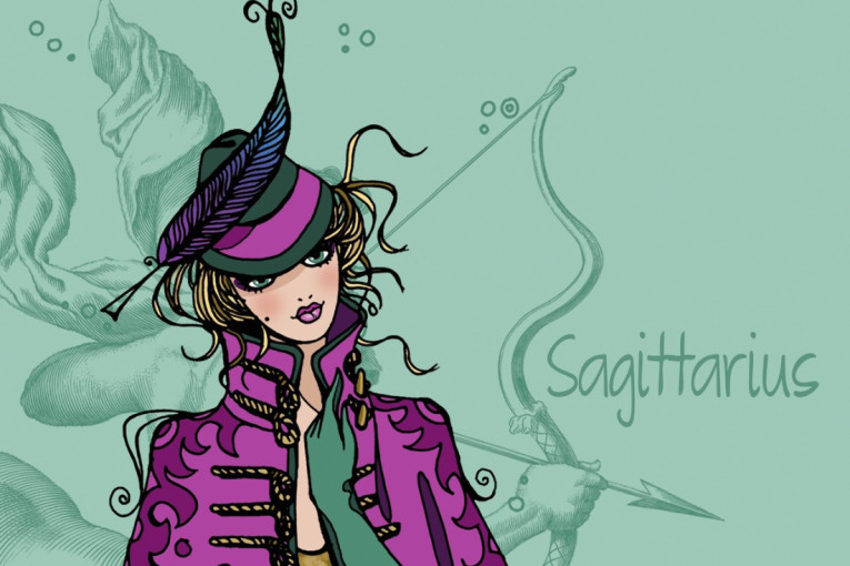 Ilustracija žene strelca