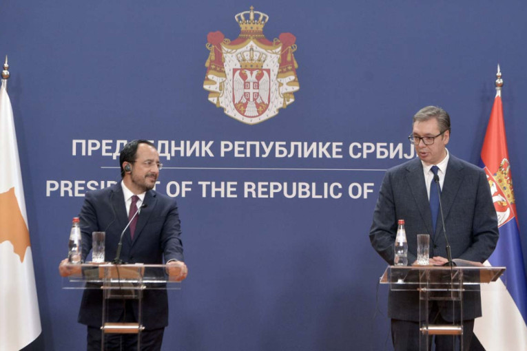 Obraćanje predsednika Vučića i predsednika Kipra: "Naše zemlje su istinski prijatelji, do u detalje sam ga upoznao o situaciji na KiM"