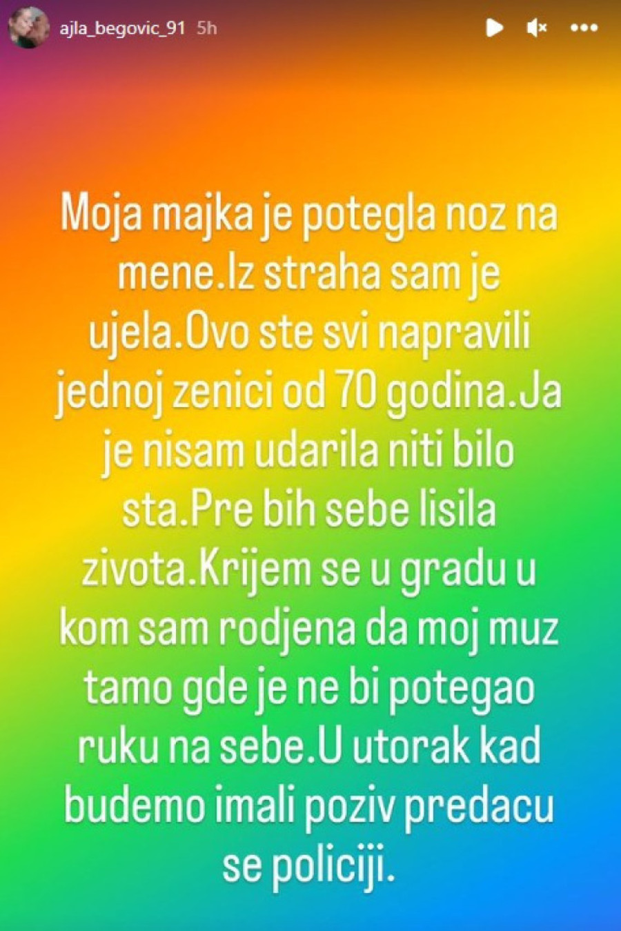 Pevačica ujela majku! Tvrdi da je to uradila iz straha: Predaću se policiji (FOTO)