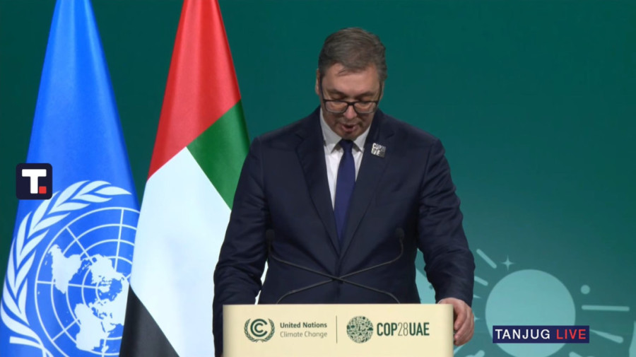 Predsednik Vučić na samitu u Dubaiju: Srbija je prva na liniji fronta u borbi protiv klimatskih promena