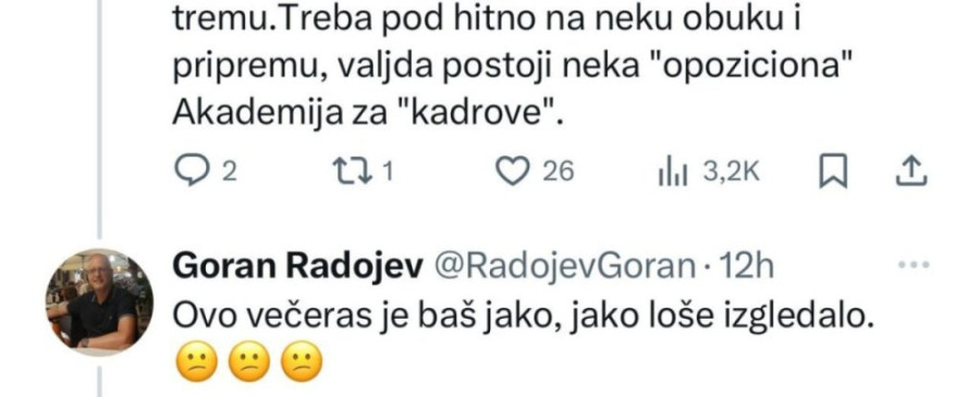 Funkcioner DS-a apeluje na Đilasa: Ne šaljite Vladimira Obradovića u emisije, ovo je jako loše - Đilasovci besni jer ih je obrukao! (FOTO)