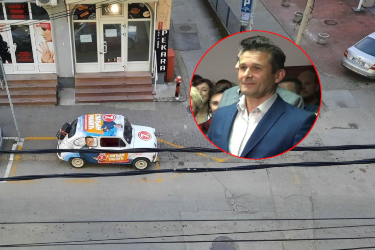 Slađan Rakić - bahat i bezobziran: Predstavlja se kao budući gradonačelnik Kragujevca, a parkira reklamno vozilo na mestu za invalide!