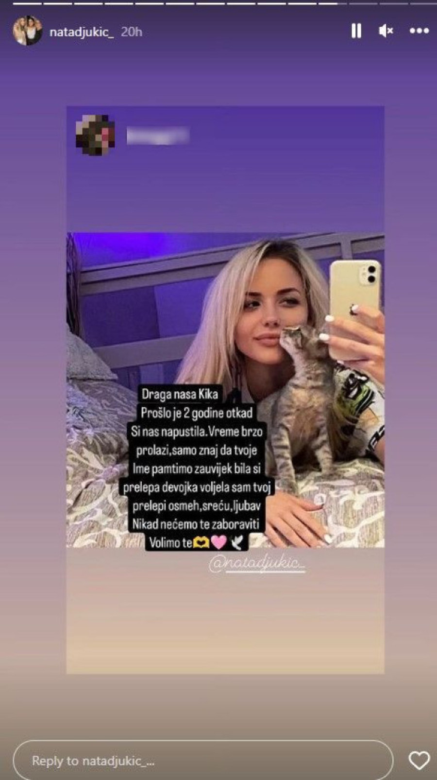 Dve godine od smrti Kike Đukić: Tuga majke Nataše ne jenjava!