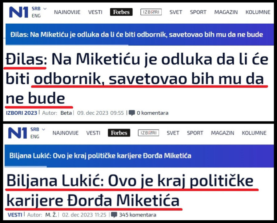 Nebojša Bakarec: Đilas priznao da je Miketić kriv!