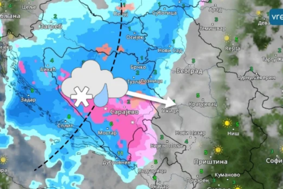 Stiže nevreme koje će okovati Srbiju! Upaljena dva meteoalarma, u ovim delovima se očekuje sneg