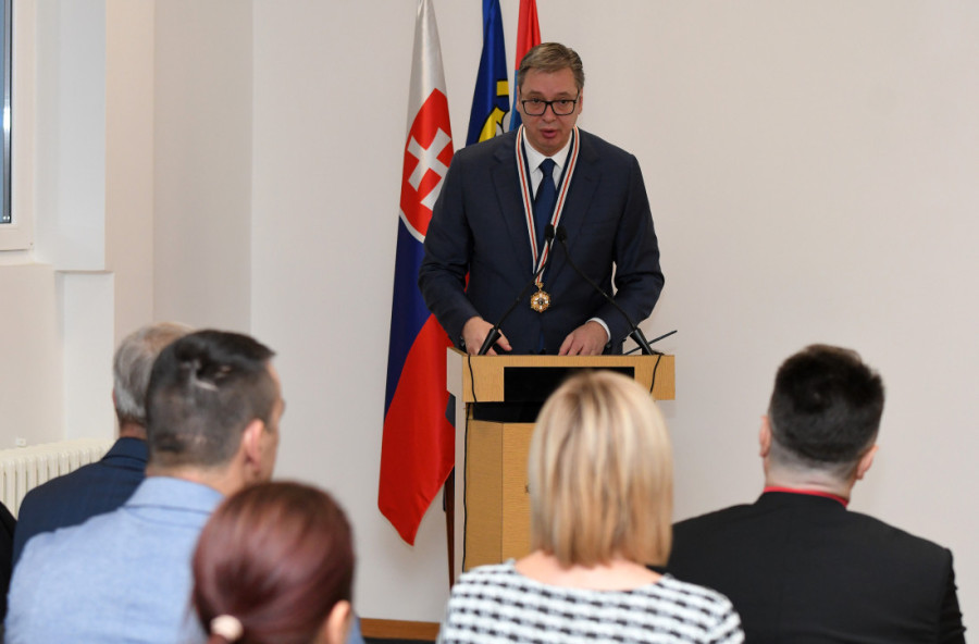Velika čast za predsednika Srbije! Vučić: Orden svedočanstvo o bratskoj ljubavi srpskog i slovačkog naroda u Srbiji