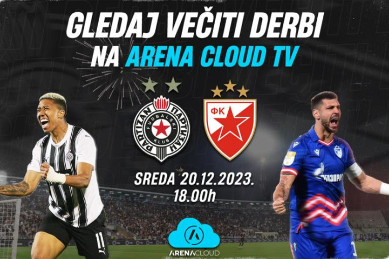 Hoćeš da gledaš Partizan i Zvezdu? Ne moraš da tražiš "stream"! Arena Cloud donosi "večiti derbi" uživo! (VIDEO)