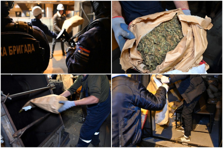 U dimu nestalo 1,4 tona droge: Pogledajte veliku akciju MUP-a u Obrenovcu (FOTO)