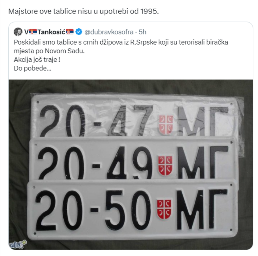 Sraman pokušaj obmane tajkunskih medija: Tablice raskrinkale laži o crnim džipovima u Novom Sadu! (FOTO)