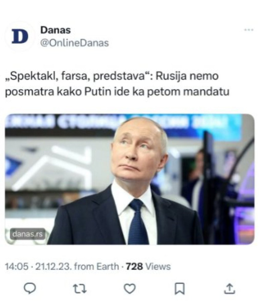 Sve im smeta: Tajkunski mediji i đilasovci hoće da ruše predsednika Srbije, a sad udaraju i na Putina! (FOTO)