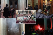 Slomljena stakla, baklje i dinamit: "Srbija protiv nasilja" sinoć je izvršila nasilje protiv Srbije