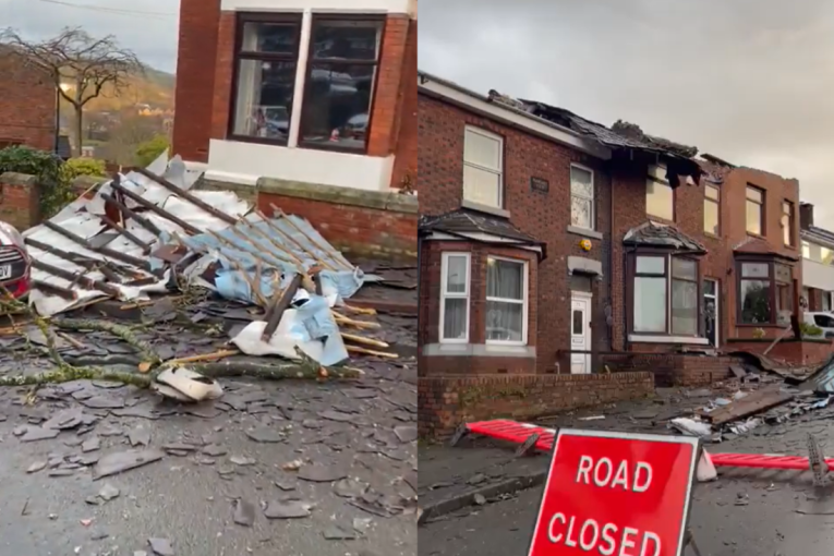 Britaniju pogodila jaka oluja: Tornado u Mančesteru čupao krovove s kuća, 14.000 domaćinstava bez struje (VIDEO/FOTO)