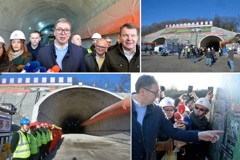 Predsednik na Fruškogorskom koridoru: Tunel "Iriški venac" biće najduži u Srbiji, decembar 2026. godine je za nas dan D (FOTO)
